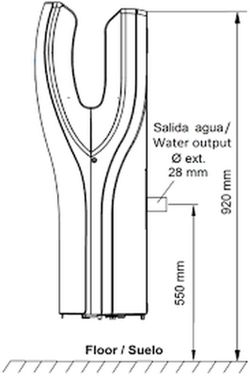 Secador de manos Dualflow automático ABS Blanco M-14A Mediclinics