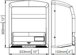 Junior plus manueller Händetrockner ABS Weiß M88PLUS Mediclinics