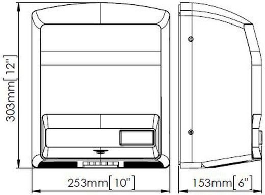 Junior plus manueller Händetrockner ABS Weiß M88PLUS Mediclinics