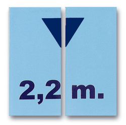 Azulejo Señalización de profundidad piscinas