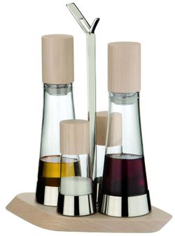 Set 4 pcs. lata de óleo de cor carvalho branco