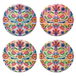 Conjunto de 6 bases para copos Medidas: 5,5 cm x 11 cm x 11 cm Material: Melamina Peso líquido: 295 grs.