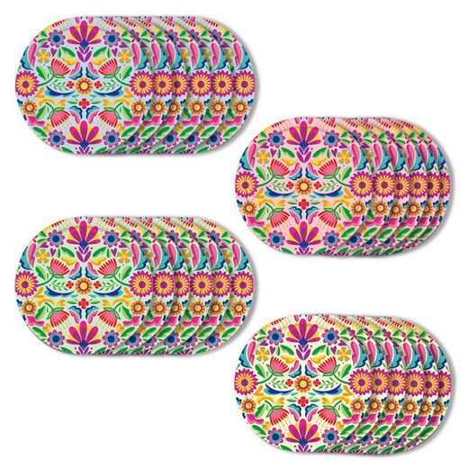 Conjunto de 6 bases para copos Medidas: 5,5 cm x 11 cm x 11 cm Material: Melamina Peso líquido: 295 grs.