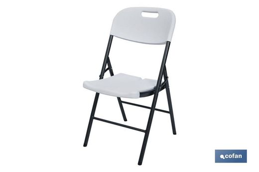Vit hopfällbar stol 46X53X86Cm
