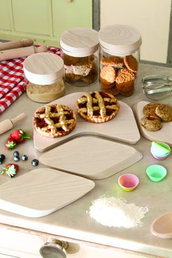 Tagliere finitura rovere bianco S