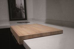 Table de plateau en bois de hêtre naturel