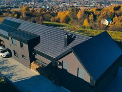 Πλακάκι οροφής Flat-10 Natural Black Tejas Borja