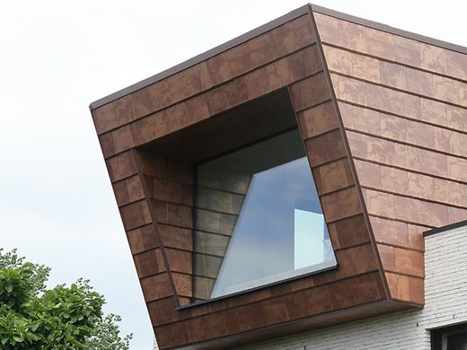 Platt takpanne Flat-5XL Tokyo koppar Tejas Borja