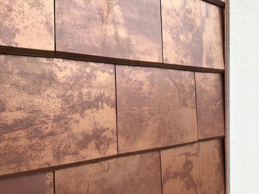 Platt takpanne Flat-5XL Tokyo koppar Tejas Borja