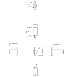 Time Percha Individual Negro Mate Medimex