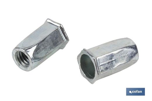 Tuercas Remachables Hexag. Bajas M8