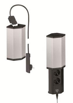 V-Port network socket + 1 usb