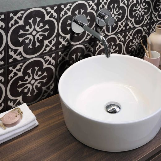 Rajola Adhesiu Vintage Girona Nera 19,69 cm x 19,69 cm The Smarttiles