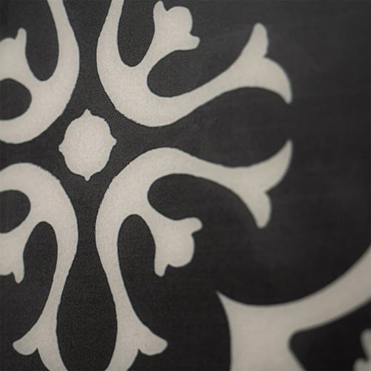 Rajola Adhesiu Vintage Girona Nera 19,69 cm x 19,69 cm The Smarttiles