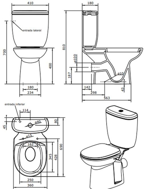 Toilet Toilet S / H Full Luxor Unisan